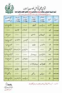 Tib e Unani Exams 2024