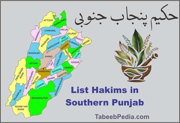 پنجاب جنوبی کے حکیموں کی لسٹ